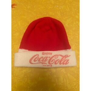 Vintage Coca Cola Winter Knit Hat Toboggan